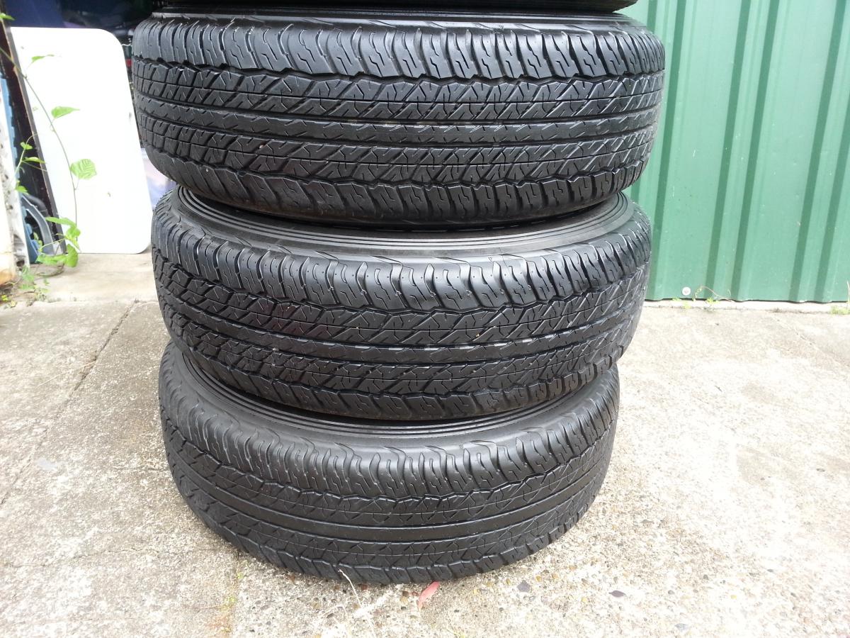 5X TOYOTA LAND CRUISER PRADO 150 WHEELS + DUNLOP GRANDTREKS 245/70/R17 ...